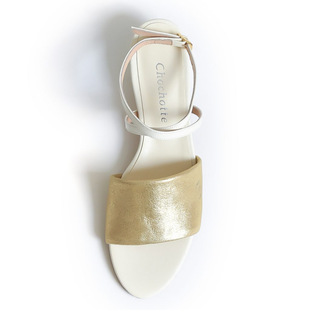 Lisa ゴールドxアイボリー アッパー Lisa ゴールドxアイボリー アッパー画像