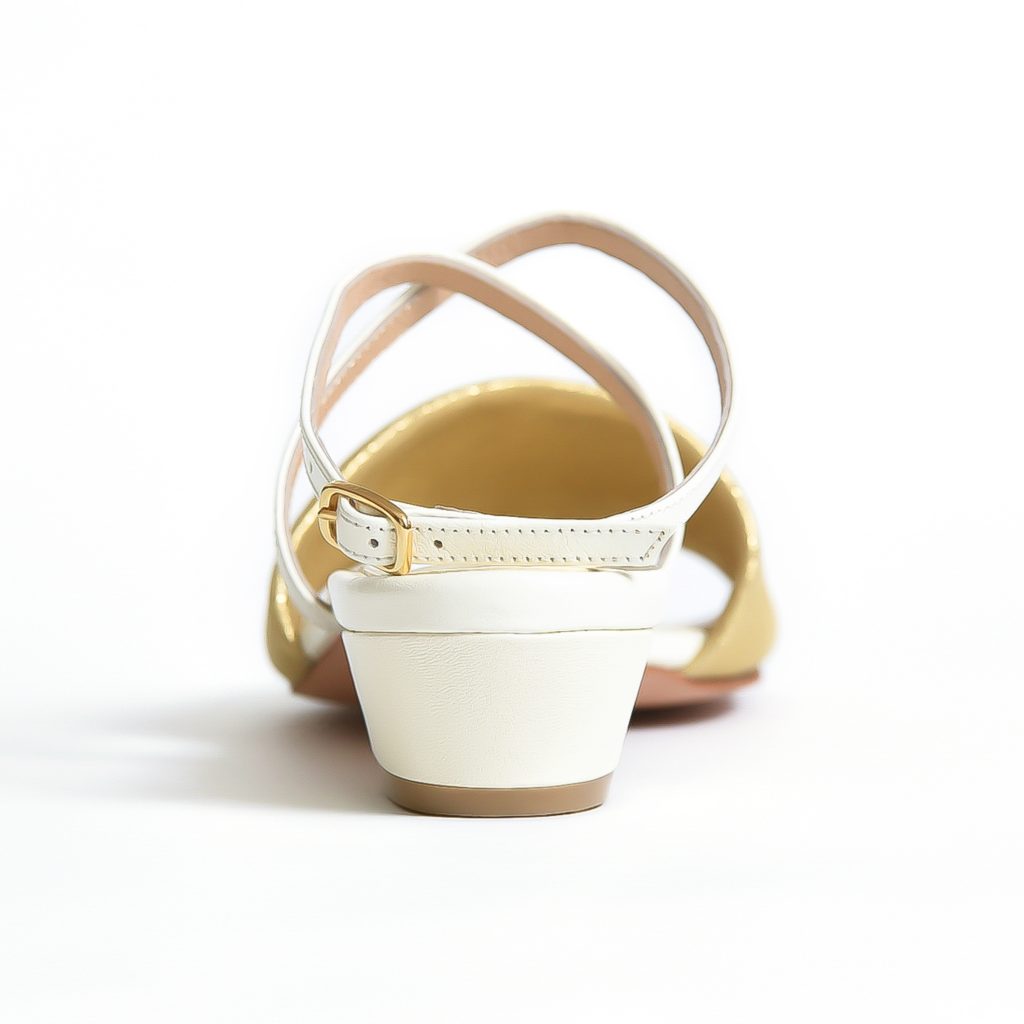 Lisa ゴールドxアイボリー うしろ Lisa ゴールドxアイボリー うしろ画像